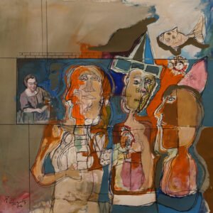 38 - GONZALEZ ROBERTO - COMPOSICIÓN CON FIGURAS