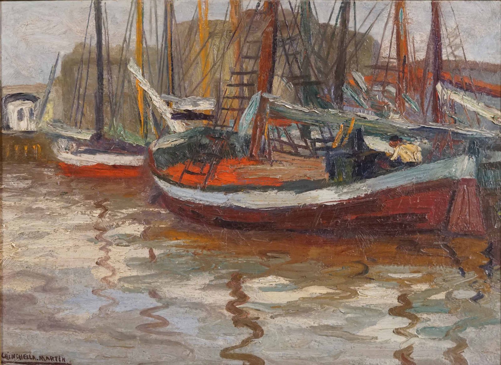 30 - QUINQUELA MARTÍN BENITO - IMPRESIÓN (BARCOS)