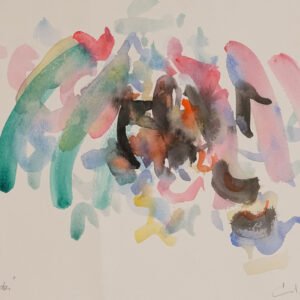 59 - SILVA CARLOS - TRES ACUARELAS Y UNA SERIGRAFÍA (P/A) QUE CONFORMAN UN SOLO LOTE
